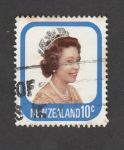 Stamps New Zealand -  Reina Isabel II