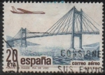 Stamps Spain -  Correo Aereo, Puente d´Rande Sobre la ria d´Vigo