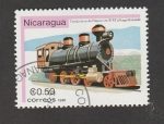 Stamps Nicaragua -  Locomotora
