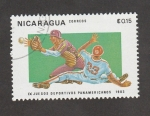 Sellos de America - Nicaragua -  Juegos Deportivos Panamericanos