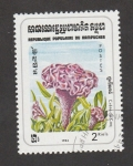 Stamps Cambodia -  Cresta de gallo