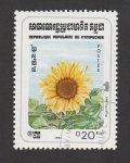 Stamps Cambodia -  Helianthus