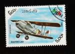 Stamps Laos -  Avión Ambrosini