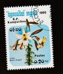 Stamps Cambodia -  Lillium Black Dragon