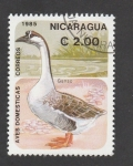 Stamps Nicaragua -  Aves domésticas