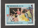 Stamps Nicaragua -  Solidaridad con Cuba