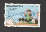 Stamps : America : Nicaragua :  X aniv. del periodismo de catacumbas