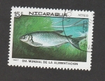 Stamps : America : Nicaragua :  Pez Sabalete
