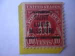 Sellos de America - Estados Unidos -  Postage Due - Franqueo Debido - (Correo de San Luis-Missoiri)