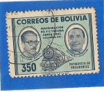 Stamps Bolivia -  Entrevista de Presidentes