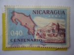 Stamps Nicaragua -  Rigoberto Cabezas Figueroa (1860-1896)-Centenario de su nacimiento - Periodista, Politico, Militar.