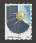 Sellos de America - Nicaragua -  25 Aniv. del satélite lunar