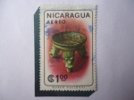 Sellos de America - Nicaragua -  Museo Nacional - Metate o Piedra de Moler - Antiguedades Nicaraguenses- METATE ó Piedra de Moler - T