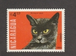 Stamps Nicaragua -  Gato birmano azul