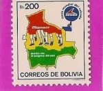 Stamps Bolivia -  Fiesta Mundial del Calzado