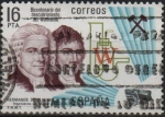 Sellos de Europa - Espaa -  Bicentenario dl´descubrimiento dl´wolframio por los hemanos d´Elhuyar