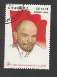 Stamps Nicaragua -  115 Aniv. del nacimiento de Lenin