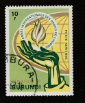 Stamps Burundi -  Año Internacional de los Derechos del Ho0mbre