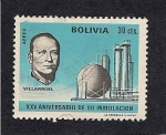 Sellos de America - Bolivia -  Villarroel