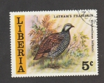 Stamps Liberia -  Ave Latham francolin