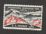 Sellos de America - Estados Unidos -  Año internacional geofísico , 1957-58
