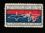 Stamps United States -  Tratado migratorio con Canadá