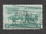Sellos de America - Estados Unidos -  Centenario del territorio de Minnesota