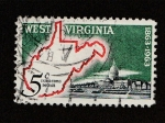 Stamps Spain -  Centenario de West Virginia
