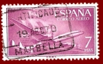 Stamps Spain -  Edifil 1178 Superconstellation 7 aéreo