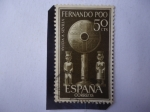 Stamps Spain -  Ed:ES-F.Poo 213 - España,Colonias - Colonia:fernando Poo - Ayuda a Sevilla