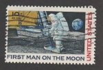 Stamps Spain -  Primer hombre en la luna