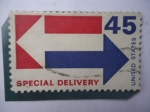 Sellos de America - Estados Unidos -  Special Delivery - Arrows - Entrega Especial.