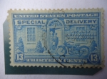 Stamps United States -  Special Delivery - Motorcycle - Entrega Inmediata.