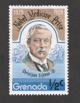 Stamps : America : Grenada :  Ganador Premio Nobel Medicina: Christjiaan Eijman, 1929