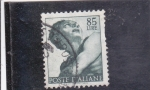 Stamps Italy -  .Michelangiolesca Testa del profeta Giona