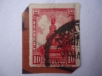 Stamps Mexico -  Monumento a Cuahtémoc - Neoindigenismo- Escultor:Miguel Noreño. Arquitecto Francisco Jiménez.