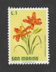 Stamps : Europe : San_Marino :  Flor Hemerocallis hybrida