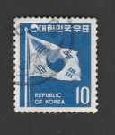 Stamps South Korea -  Bandera coreana