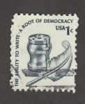 Stamps United States -  Habilidad para escribir, base de la democracia