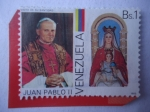 Sellos de America - Venezuela -  Visita de su Santidad Juan Pablo II y la Estatua de la Virgen del País - 