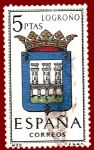 Stamps Spain -  Edifil 1555 Escudo de Logroño 5