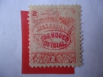 Stamps : America : Nicaragua :  Mapa de Nicaragua-Unión Postal Universal- Franqueo Oficial