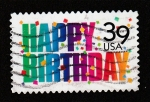 Sellos de America - Estados Unidos -  Feliz cumpleaños