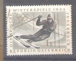 Sellos del Mundo : Europa : Austria : RESERVADO CHALS J.O. de invierno ,Innsbruck Y974 slalom