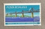 Stamps : Europe : Romania :  Puente sobre el Danubio