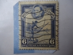 Stamps : Africa : Guinea :  Guinea Británica - Indio Pescando con Arco- King George VI.