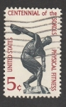 Stamps United States -  Cenenari de las escuelas de condición física