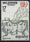 Stamps Spain -  Año internacional d´l´Jubentud 