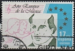 Stamps Spain -  Año Europeo d´l´Musica 