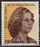 Stamps Spain -  50º aniversario dl´Natalicio d´S.S.M.M. l´Reyes d´España 
